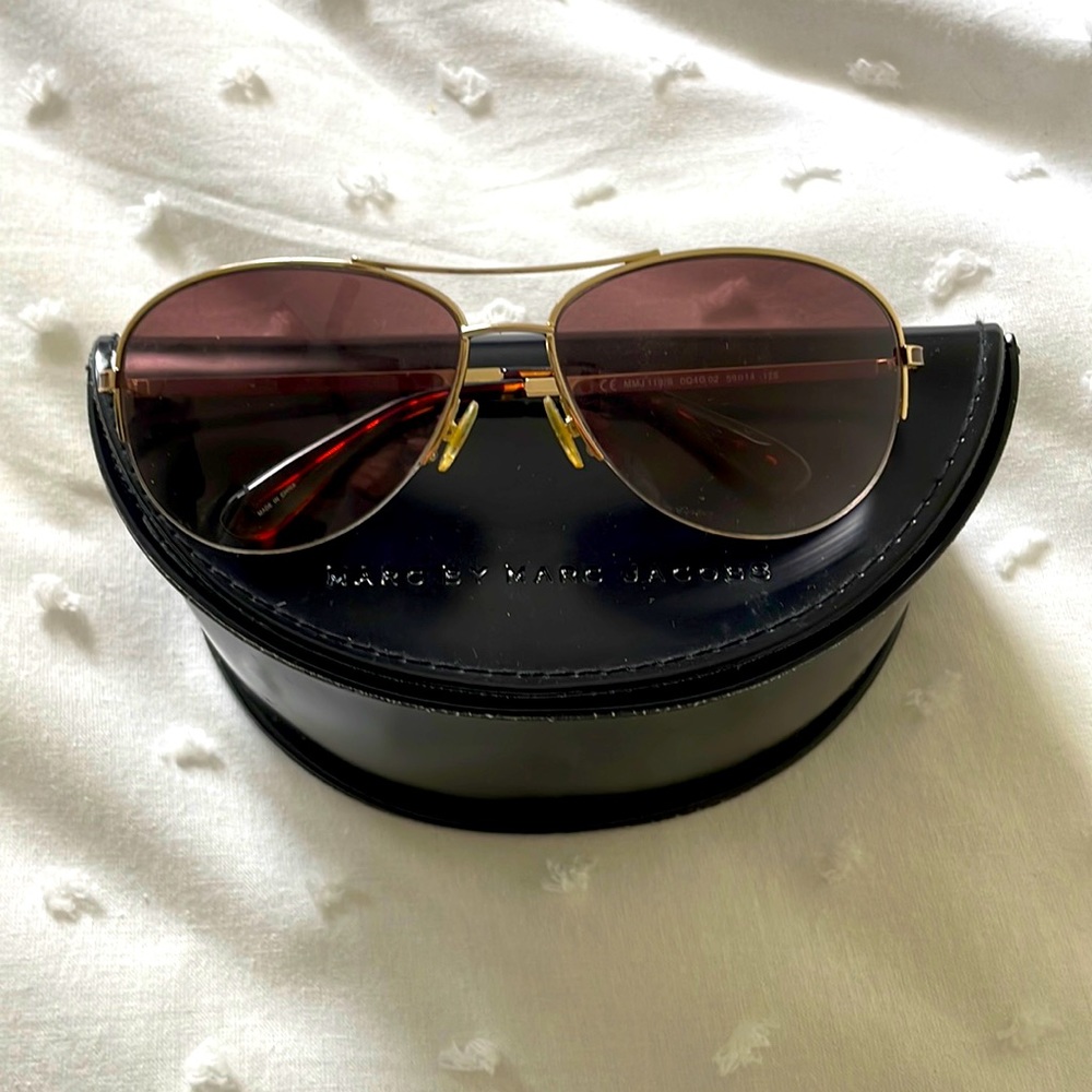 Marc Jacob’s Gold framed sun glasses